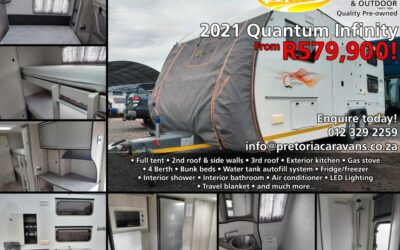 2021 Quantum  Infinity Pre-owned Caravan for sale